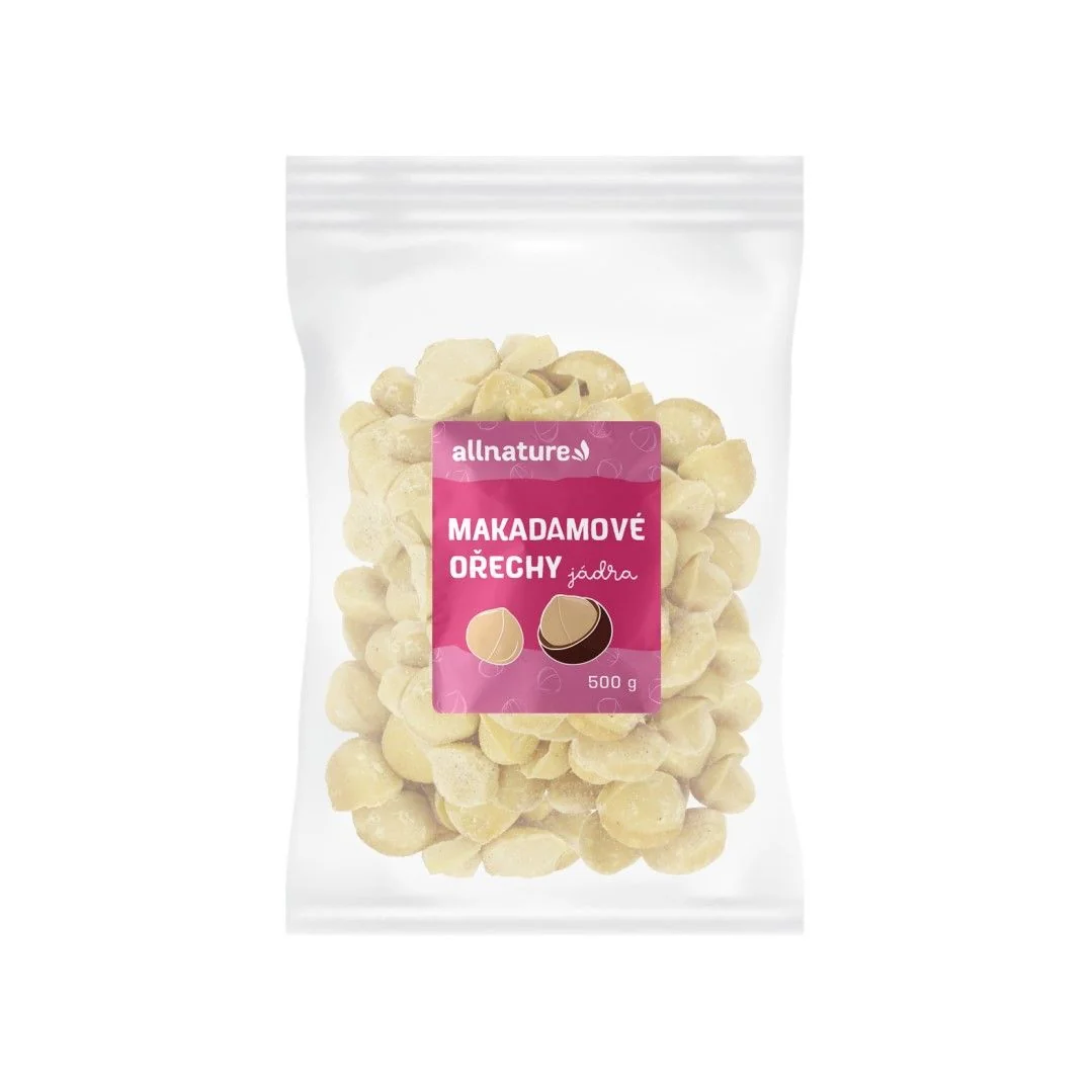 Allnature Makadámové Orechy 500g 1×500 g, makadámové orechy