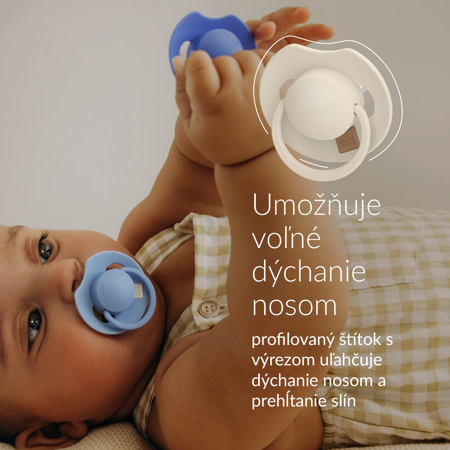 LOVI Cumlík silikónový dynamický PRIME 6-18m Aqua Green 3 ks