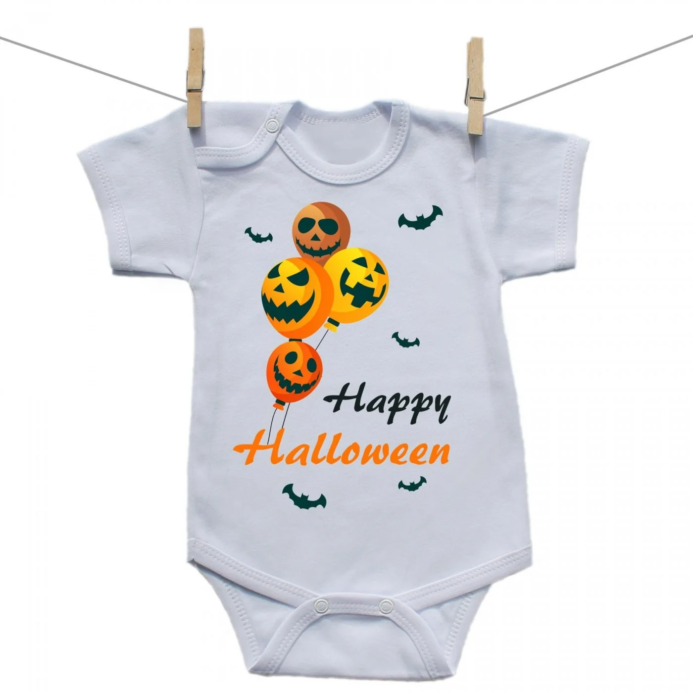 Boodyy Body s krátkym rukávom Happy Halloween Veľkosť: 56
