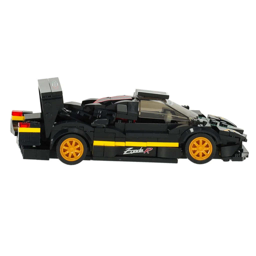 Stavebnica auta Pagani Zonda R 1:28 – 387 dielikov, plastový model