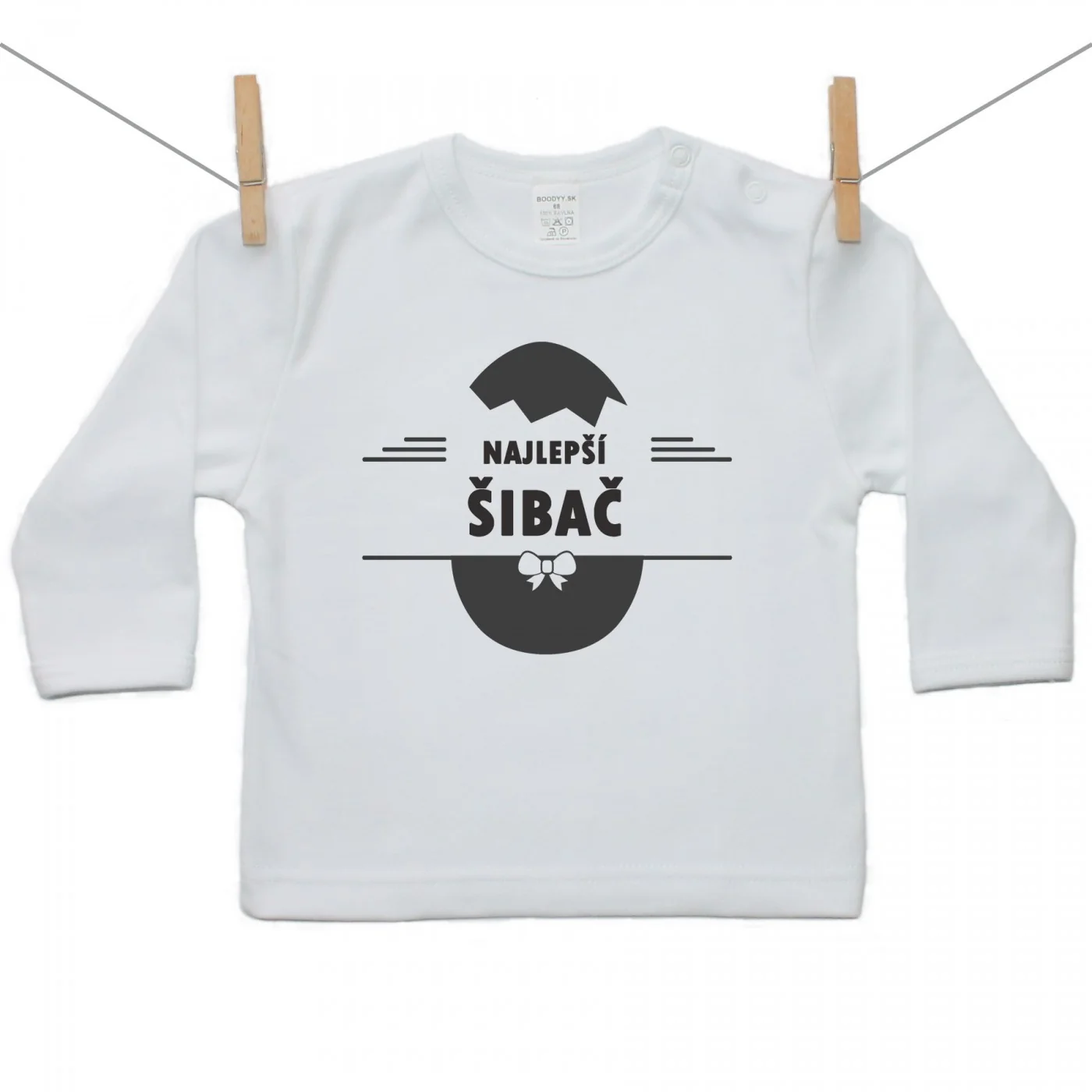 Boodyy Tričko s dlhým rukávom Najlepší šibač Veľkosť: 116