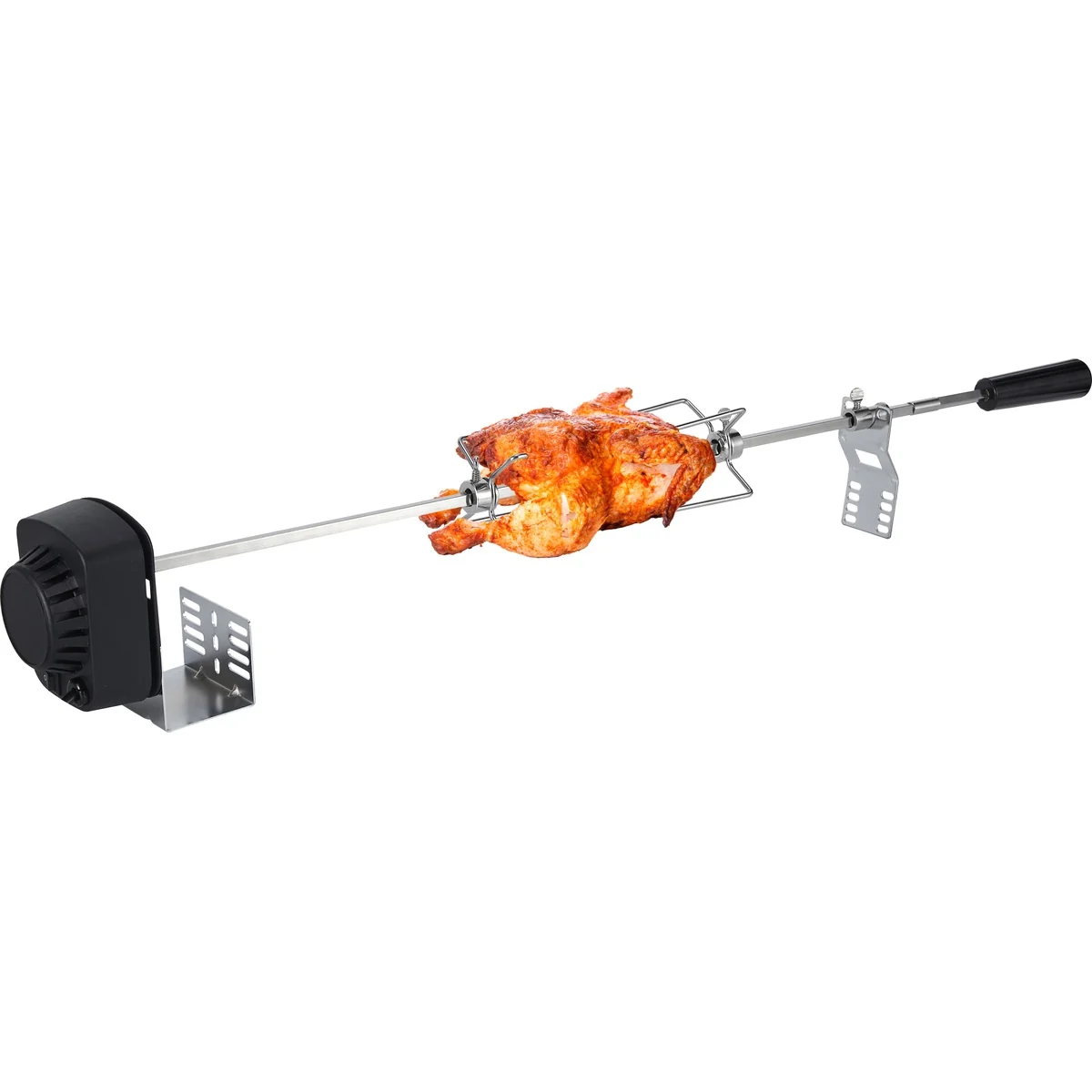 Strend Pro elektrická grilovacia ihla SP-P01, 1 ks 230 V, s motorčekom, ražeň na opekanie, 64 cm