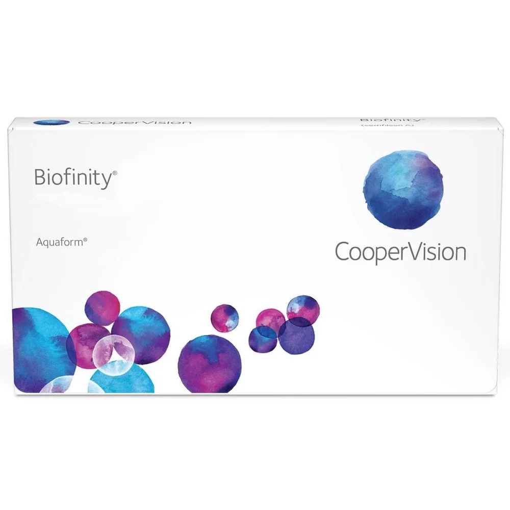Mesačné Biofinity (6 šošoviek) Dioptrie: -3.5, Zakrivenie: 8.6