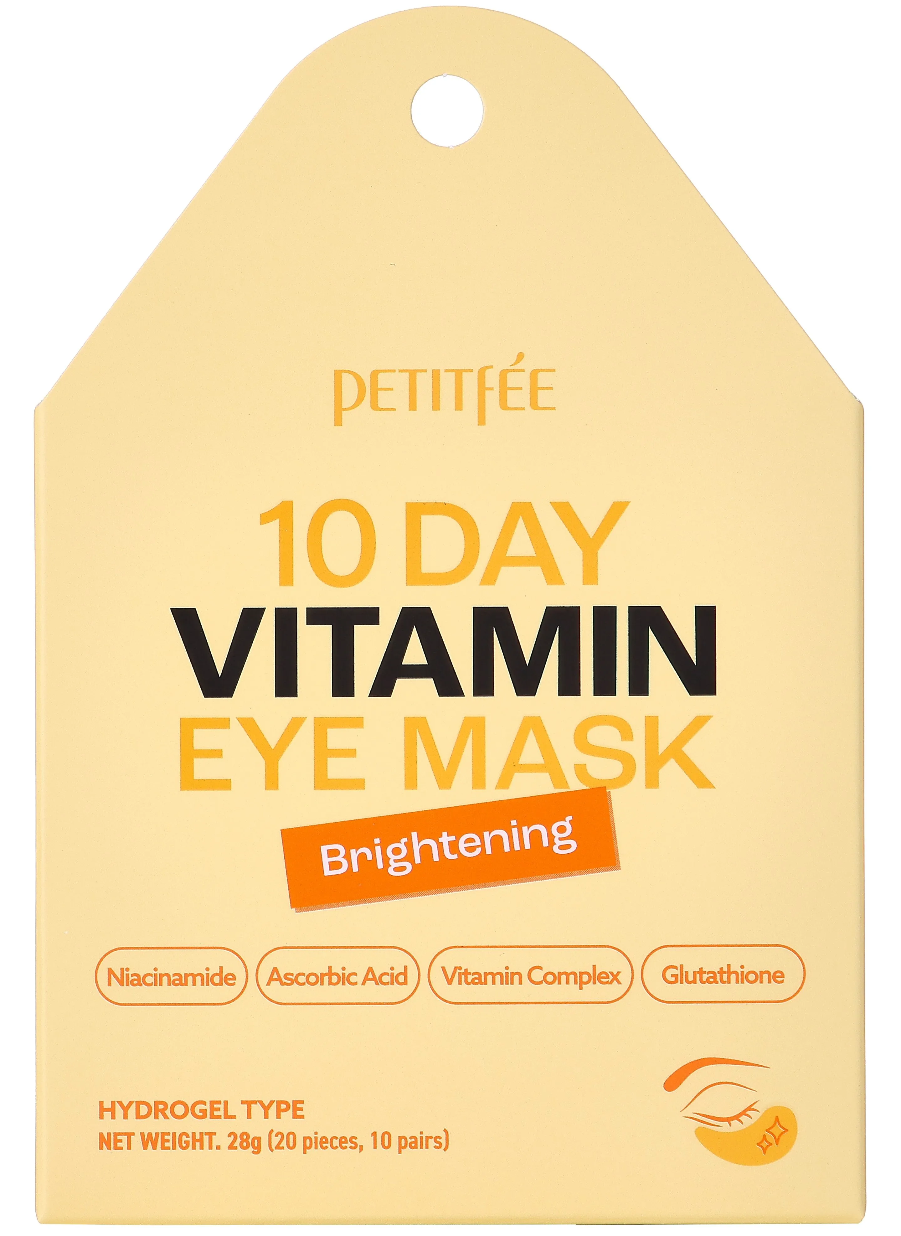 Petitfee & Koelf 10 Day Vitamin Eye Mask Brightening 1,4 g * 20 pcs