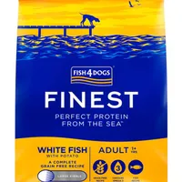 FISH4DOGS Granule veľké pre dospelých psov Finest biela ryba so zemiakmi 1,5kg, 1+