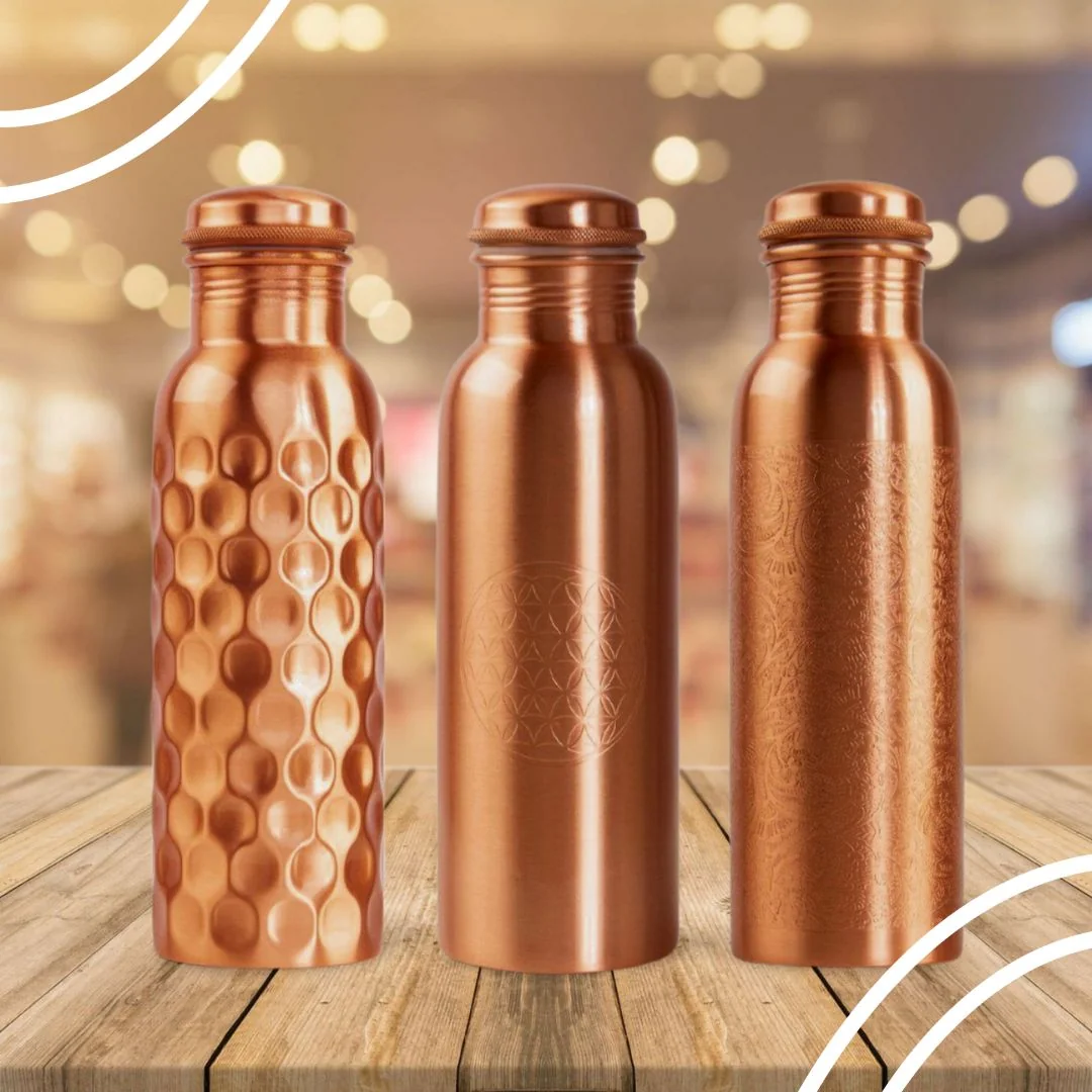 Bodhi medená fľaša 800 ml. 3 vzory 501KBL