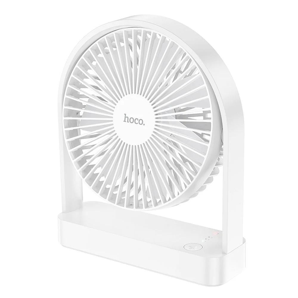Ultratenký stolový ventilátor, biely