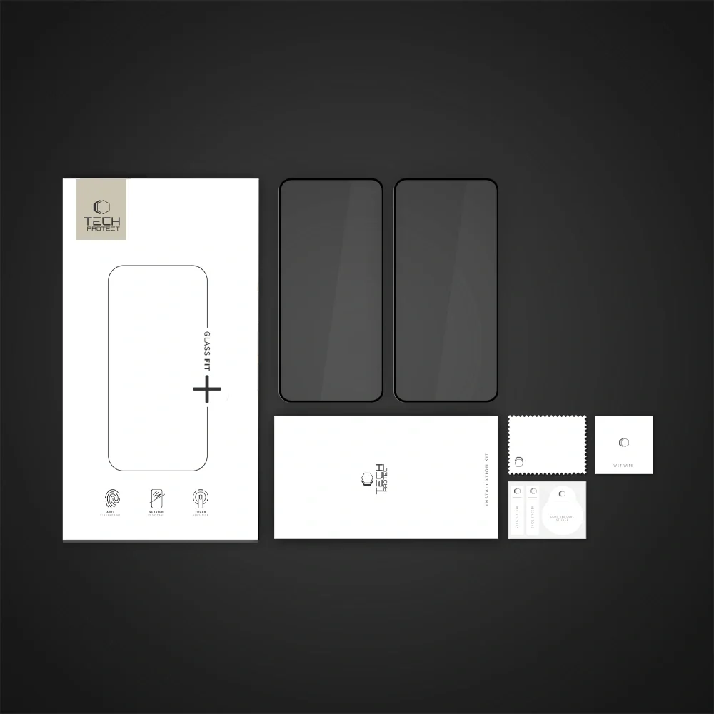Tech-Protect Glass Fit 2x ochranné sklo na Samsung Galaxy A36 / A56 5G, čierne , čierne