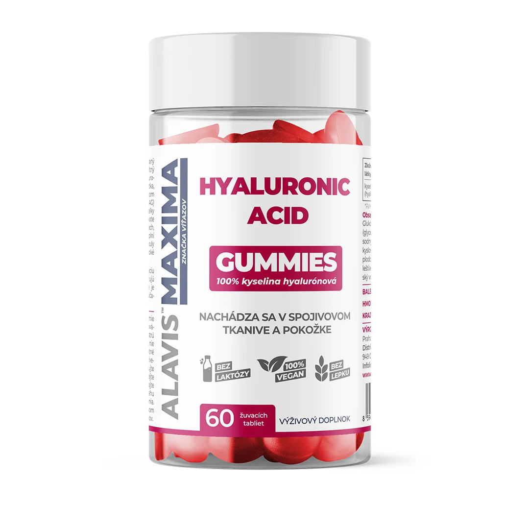 ALAVIS MAXIMA HYALURONIC ACID - GUMMIES 1×60 ks, výživový doplnok