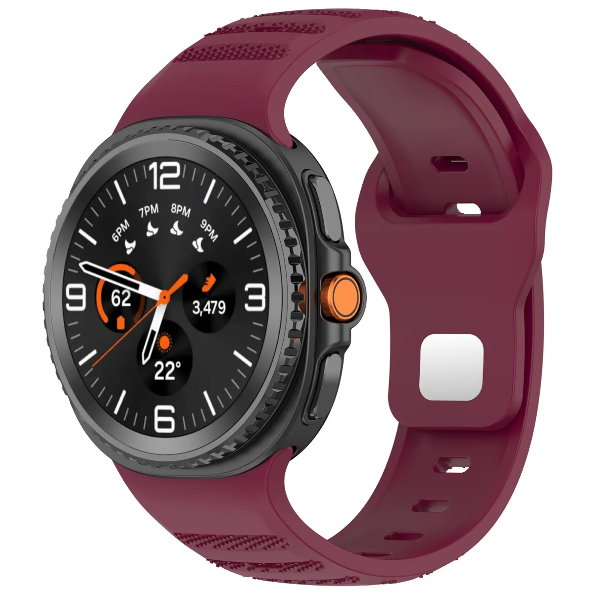 BStrap Silicone Dotline remienok na Samsung Galaxy Watch 8, wine red