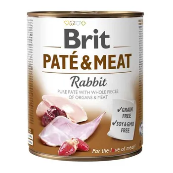 Brit Konzerva Paté & Meat Rabbit 800g 1×800 g