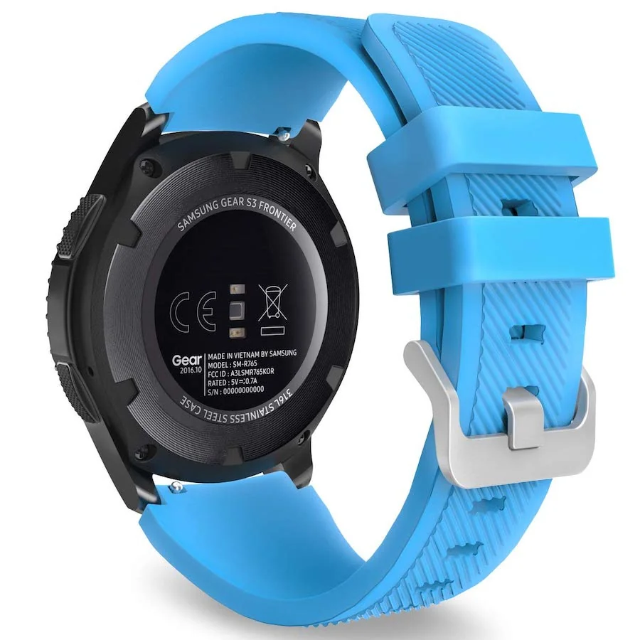 BStrap Silicone Sport remienok na Huawei Watch 3 / 3 Pro light blue
