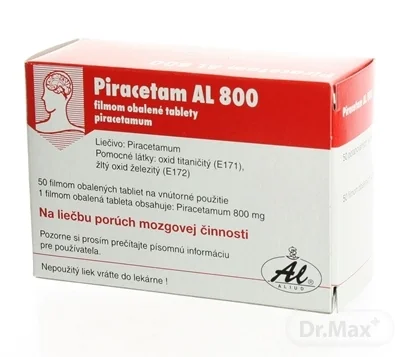 PIRACETAM AL 800 1×50 tbl, výživový doplnok