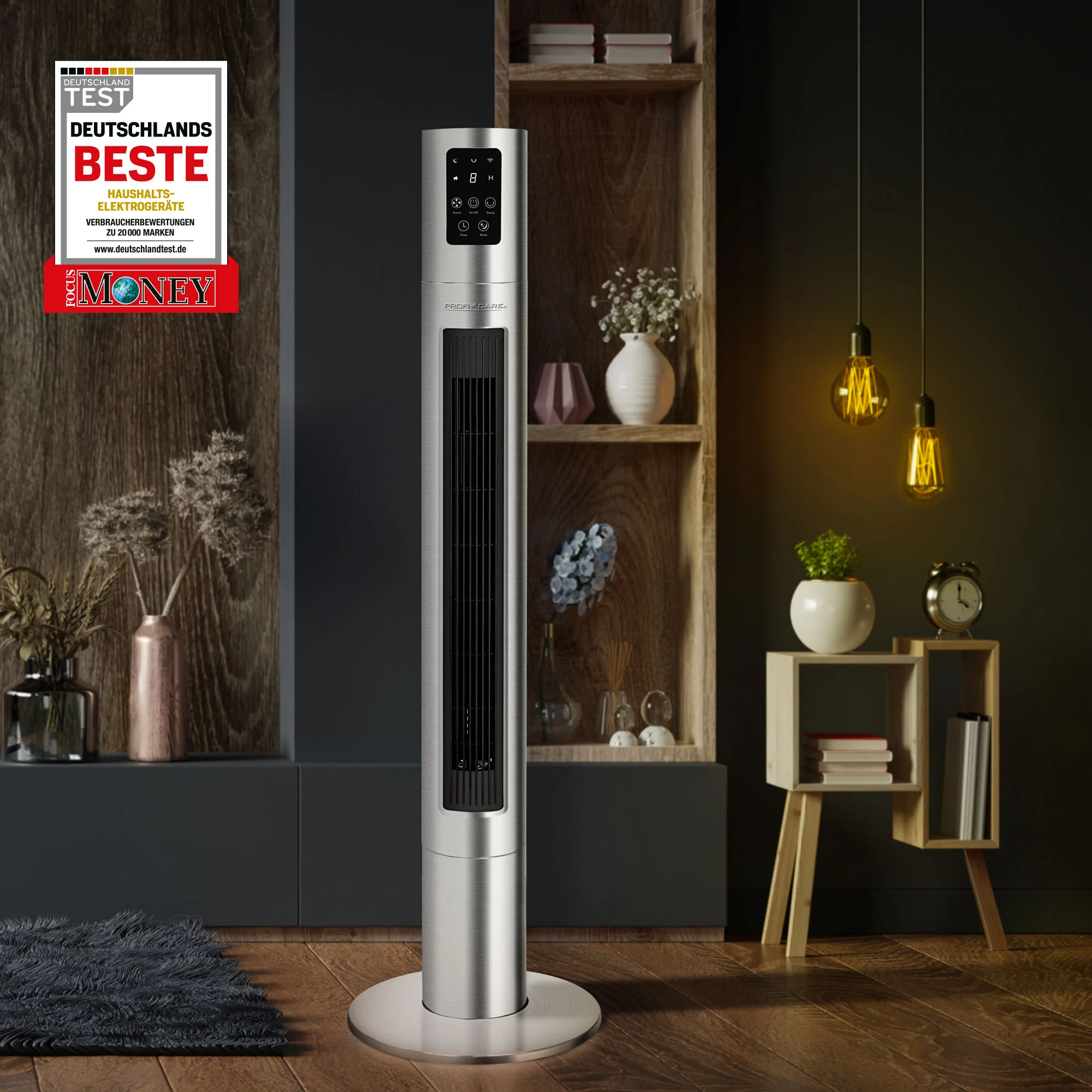 ProfiCare PC-TVL 3090 stĺpový ventilátor WiFi, Alexa/Google Assistant