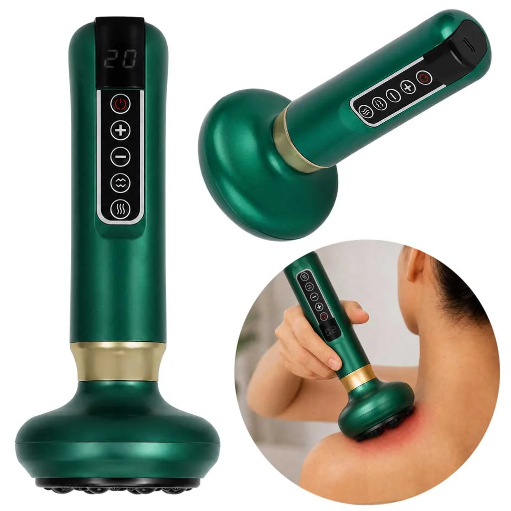 Livefy Cupping masážny prístroj s funkciou vákuovej banky, zelený
