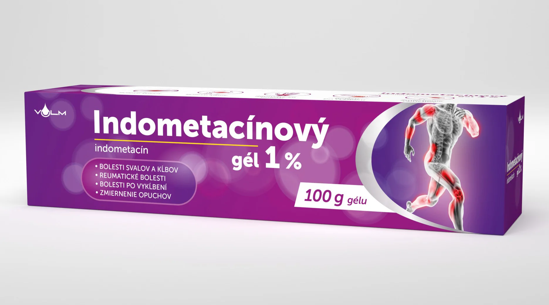 Indometacínový gél 1 % 1×100 g, gél v tube