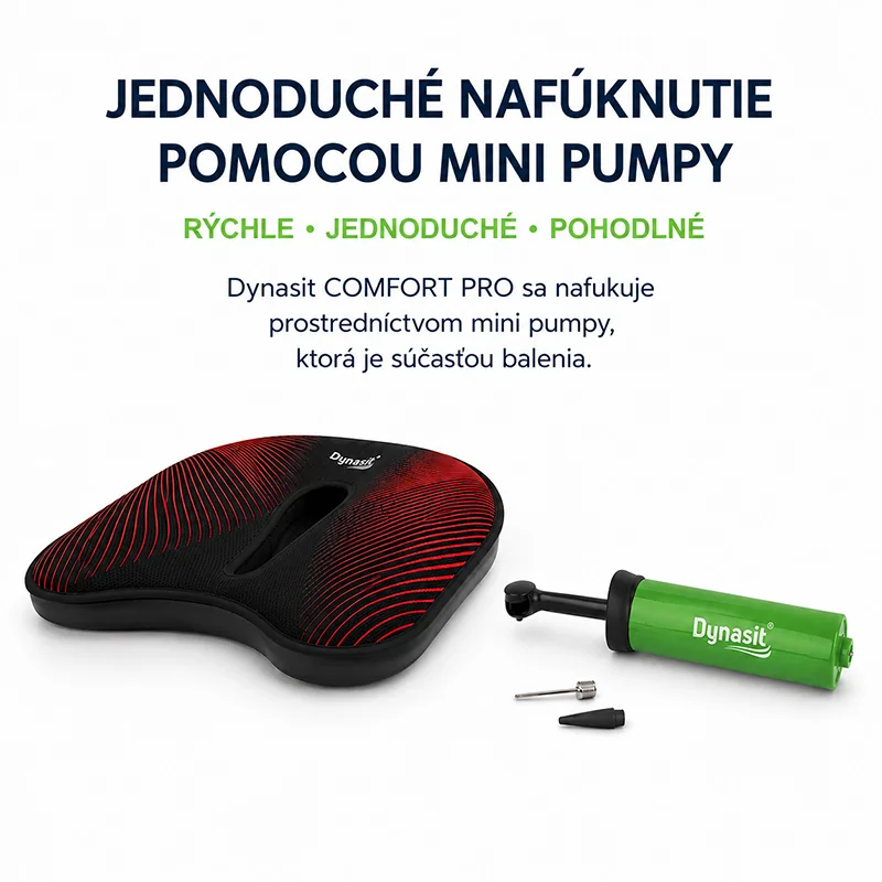 Dynasit COMFORT PRO Black Ortopedický vankúš na aktívne dynamické sedenie a cvičenie