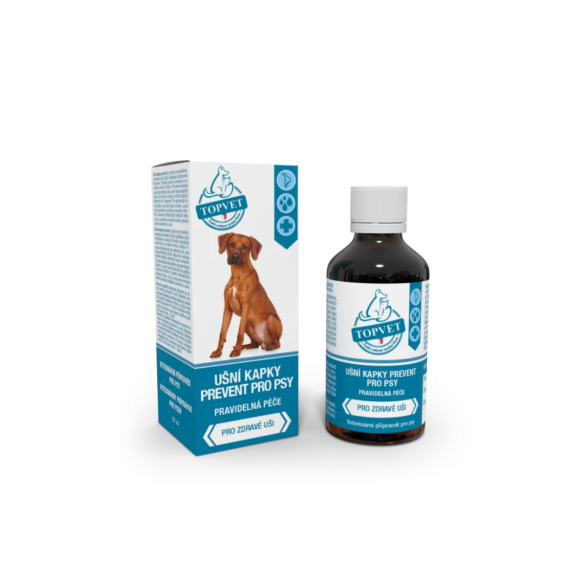 Ušné kvapky Prevent pre psov – 50 ml – Green idea