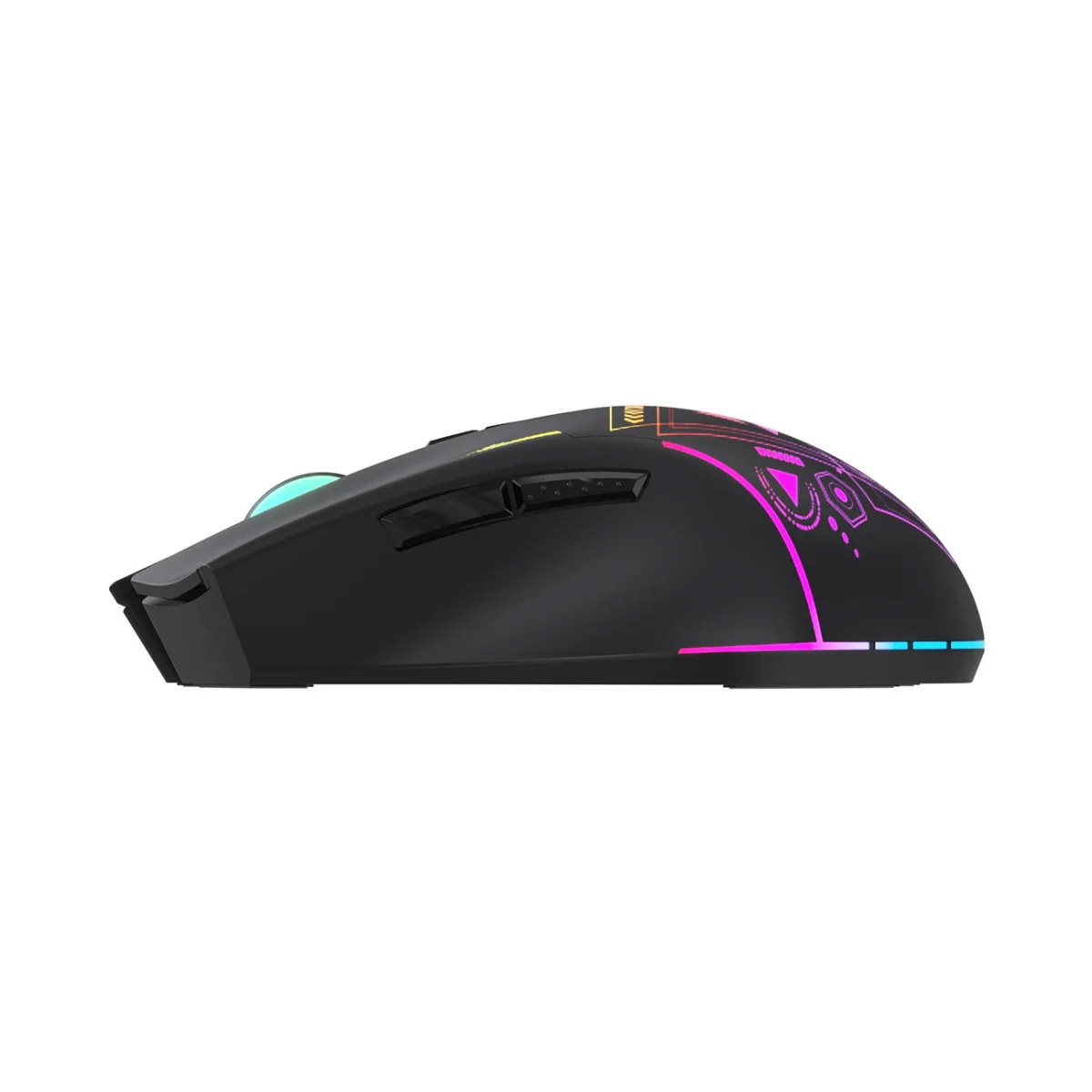 MG WMGB-3200 RGB bezdrôtová herná myš, čierna