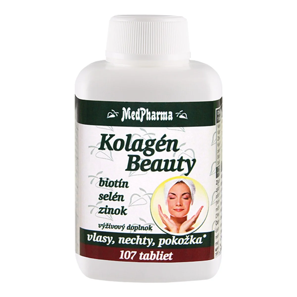 MedPharma Kolagén Beauty – biotín, selén, zinok 1×107 tbl, výživový doplnok