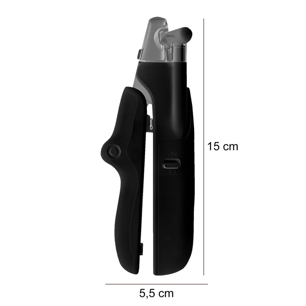 MG Pet Clipper elektrický zastrihávač pazúrov pre mačky a psy, čierny