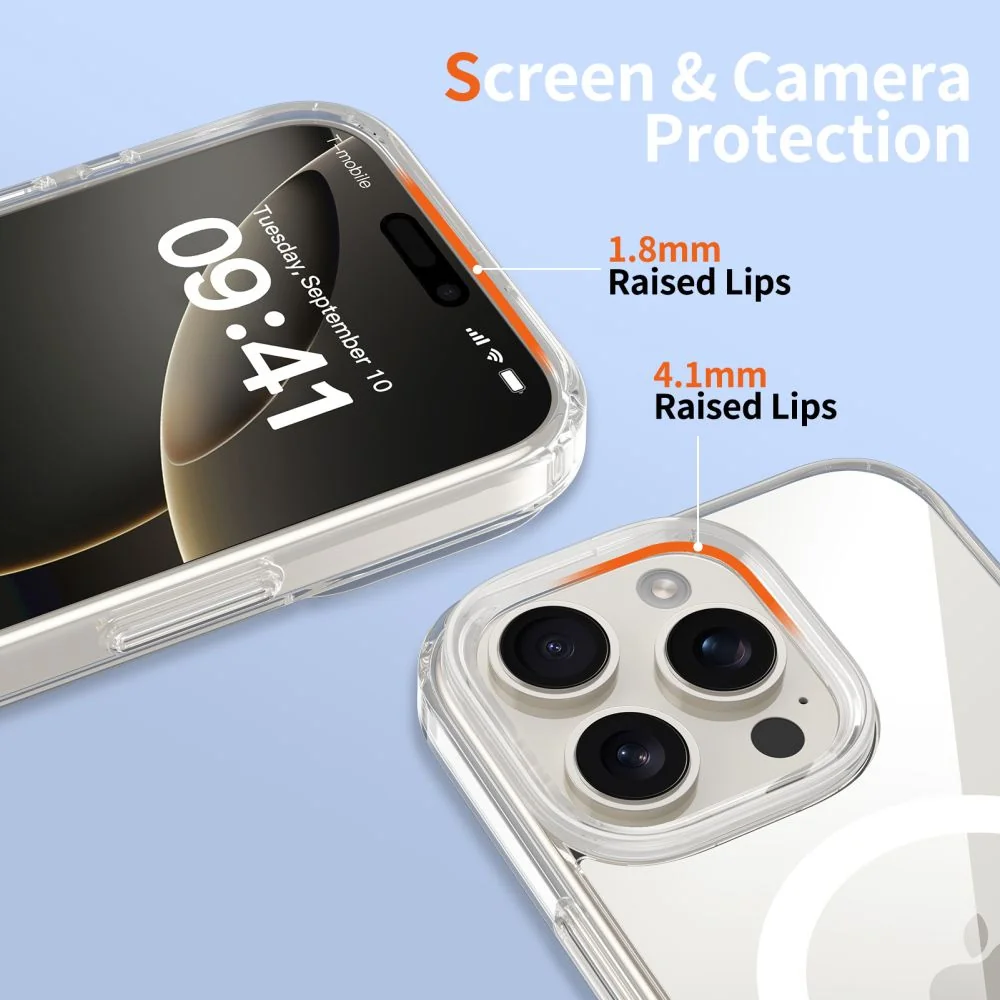 Tech-Protect FlexAir Hybrid CC MagSafe kryt na iPhone 16 Pro Max, prie svitný