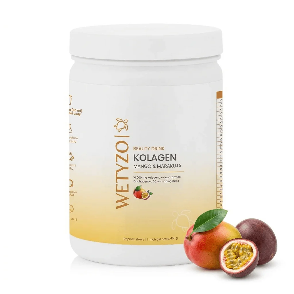 Kolagen Beauty Drink s vitamínmi pre vlasy, nechty a pleť mango & marakuja
