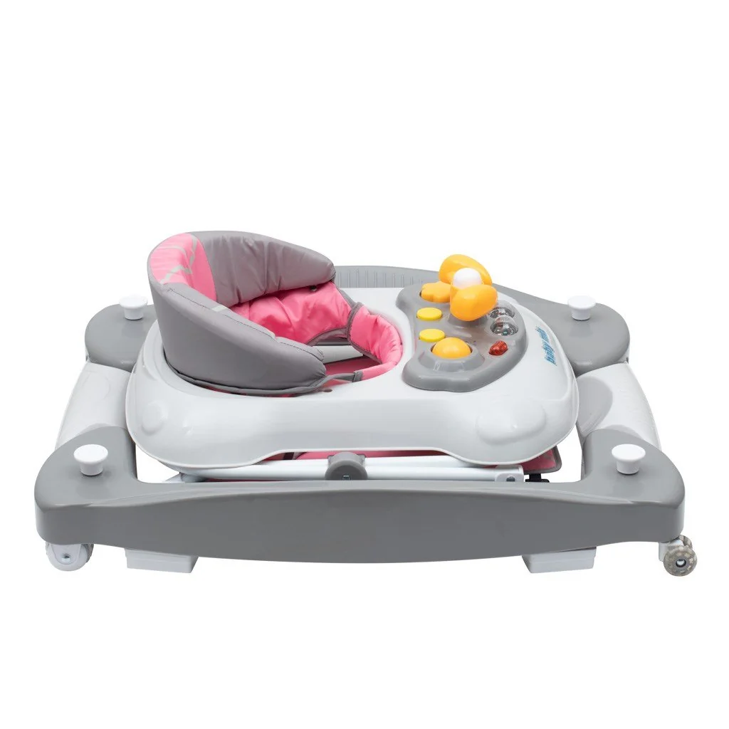 Detské chodítko s hojdačkou a sikónovými kolieskami Baby Mix