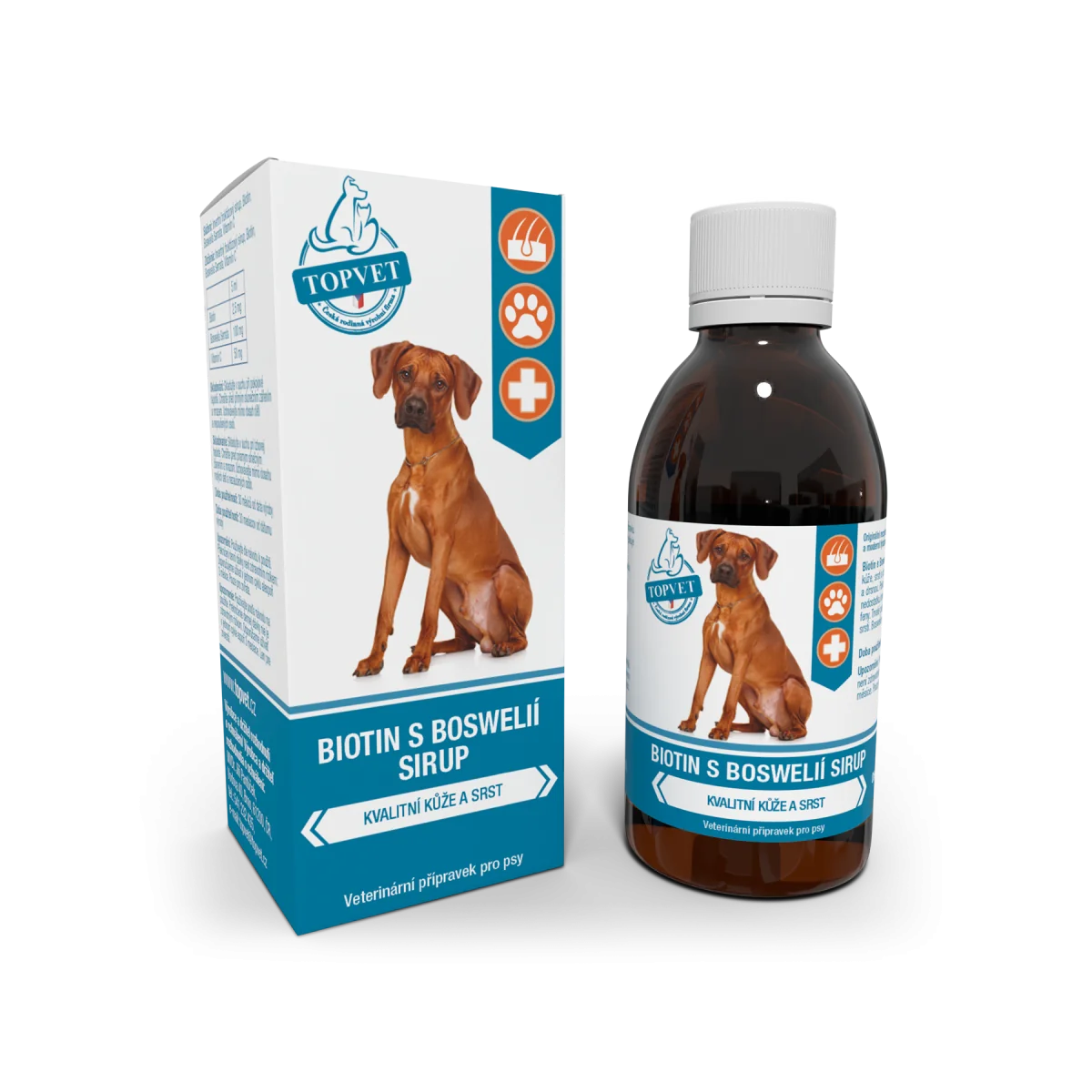 Sirup Biotin s boswelia pre psov 200 ml - Green idea