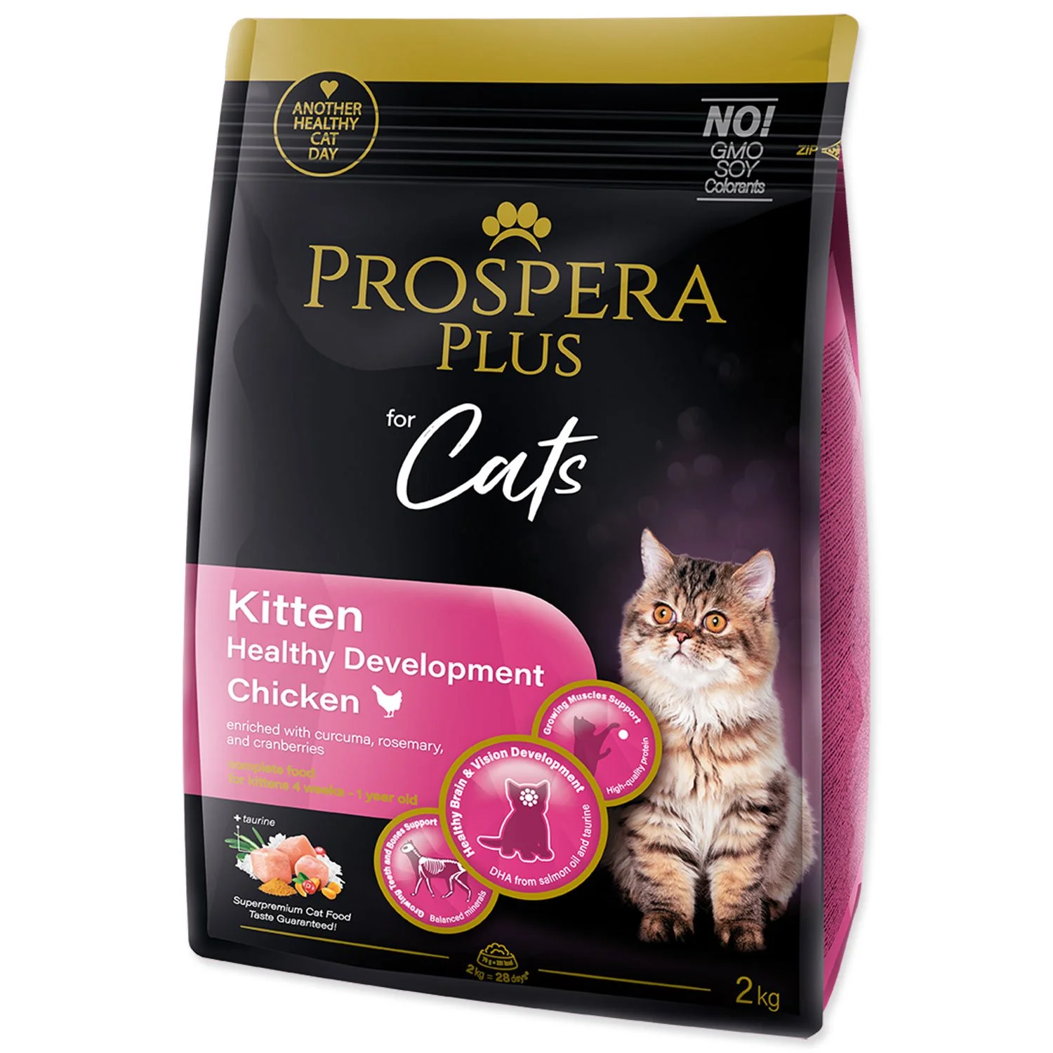 Krmivo Plus Kitten Chicken Healthy Development 2kg 2kg
