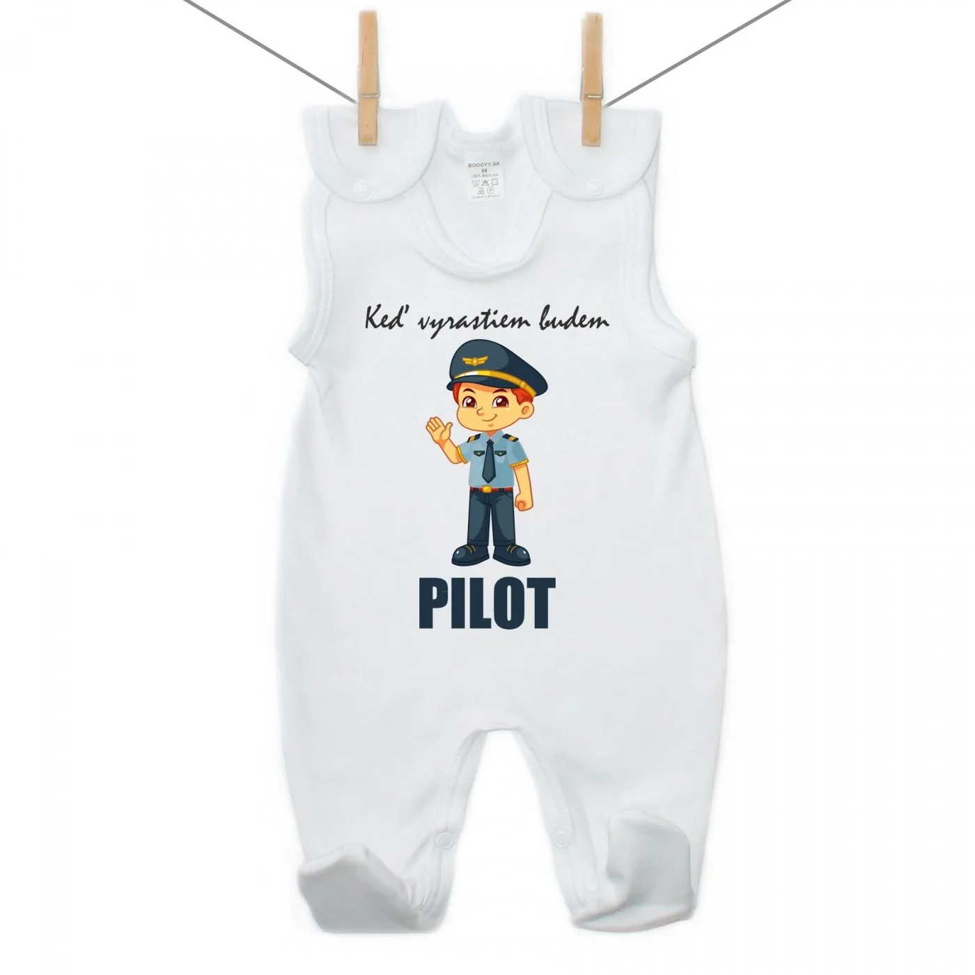Boodyy Dupačky Keď vyrastiem budem pilot Veľkosť: 56