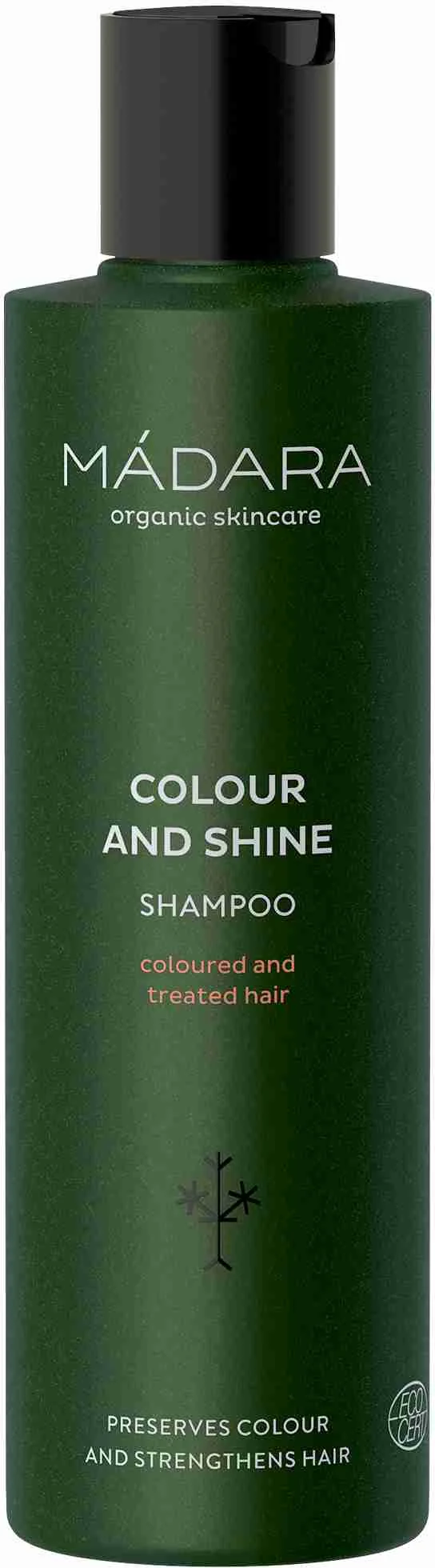 MÁDARA Šampon pre suché a farbené vlasy 1×250 ml, Prírodný certifikovaný šampón