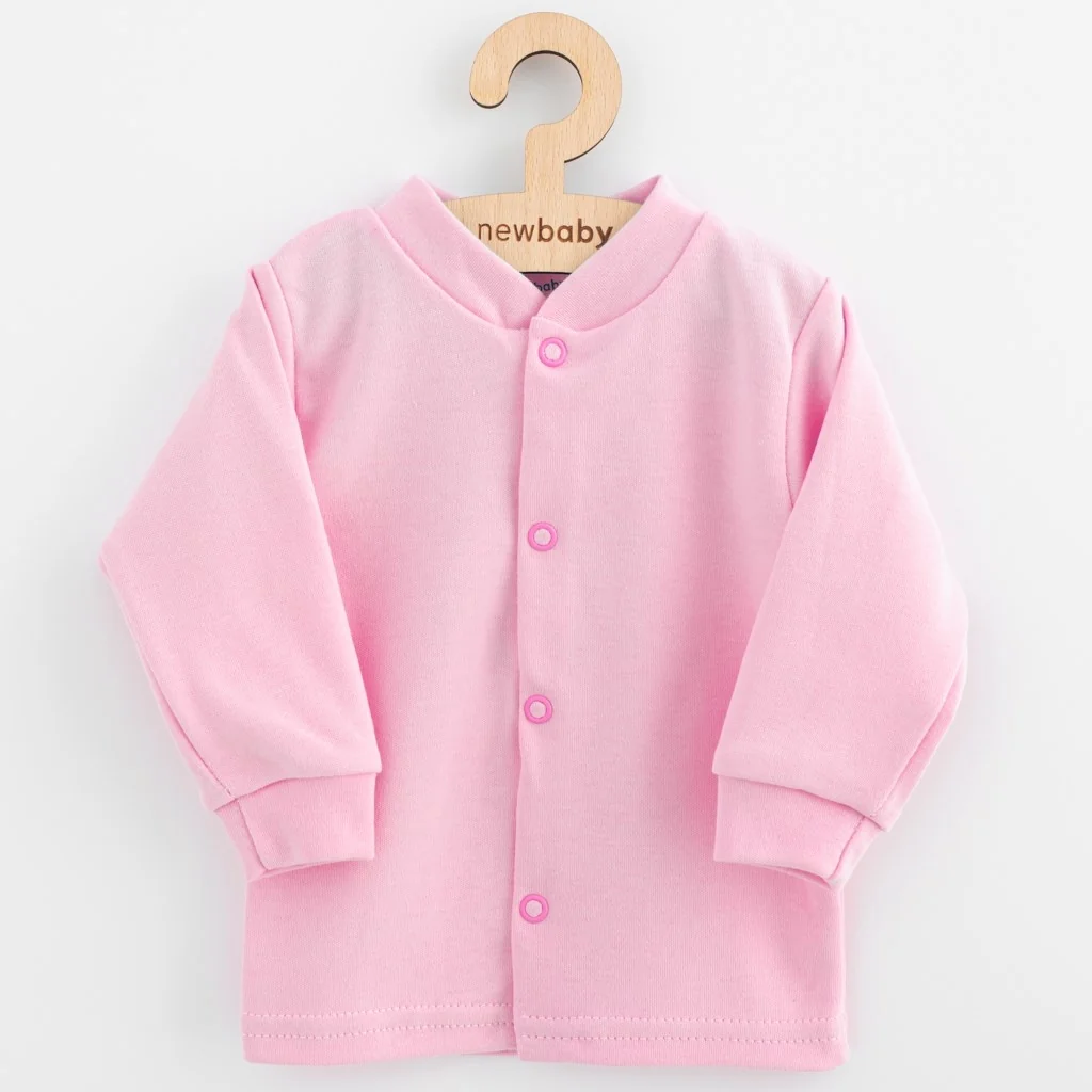 Dojčenský bavlnený kabátik New Baby Happy Elephante pink 74