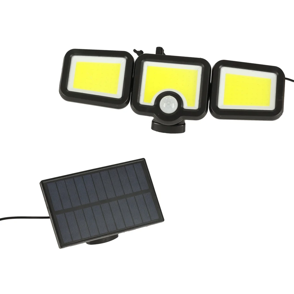 Solárna LED lampa 3v1 s PIR a senzorom súmraku, 171 LED, 6500 lm