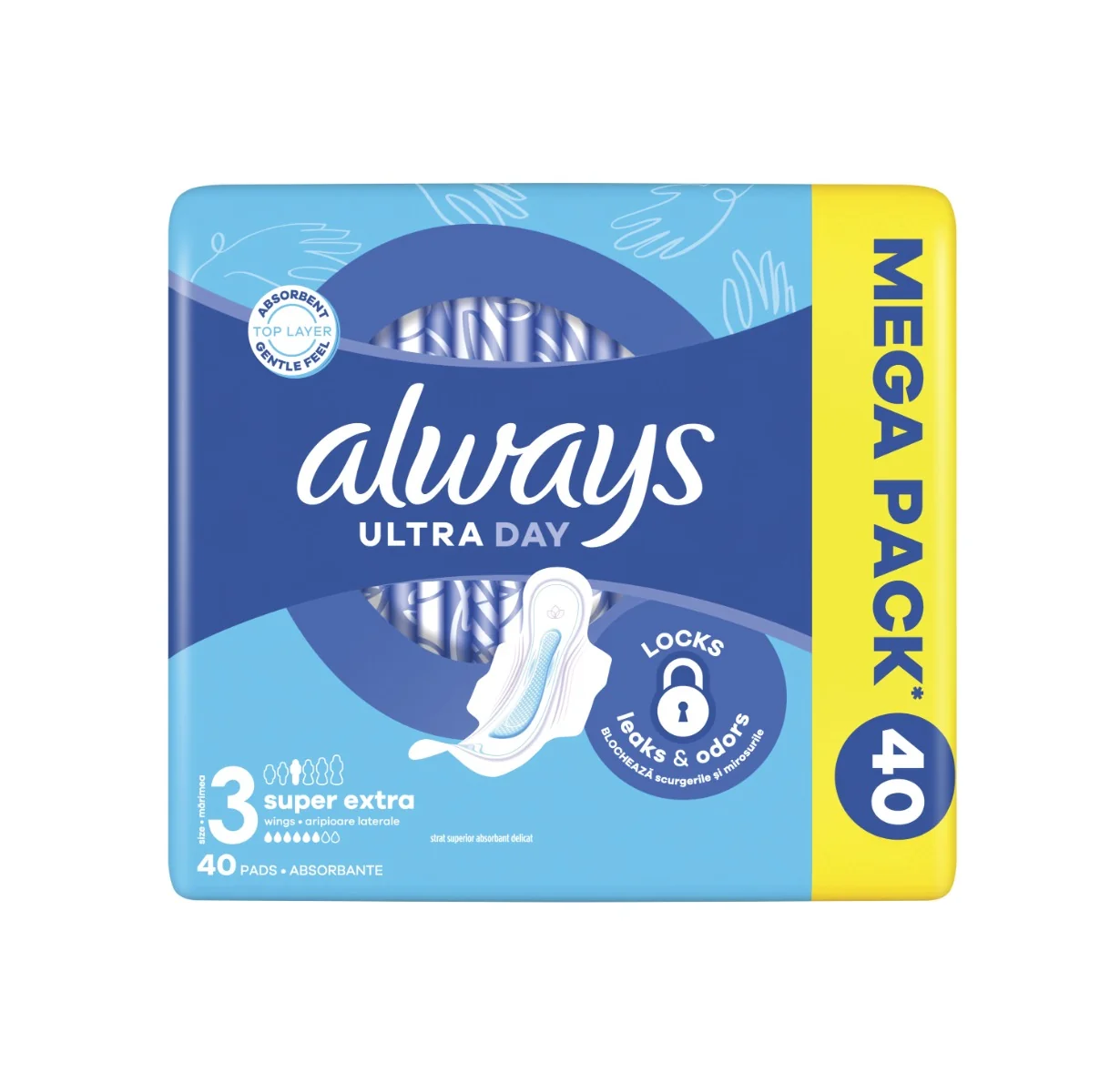 Always Ultra Day&Night hygienické vložky 1×40 ks, hygienické vložky