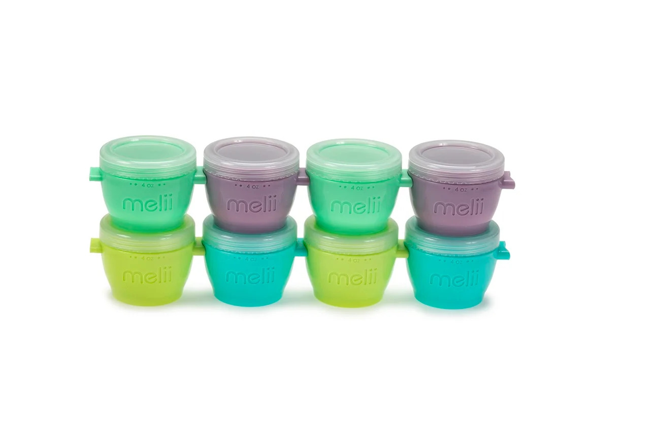 Kelímky na potraviny Snap&Go 118 ml, 8 ks silikón, stohovateľné