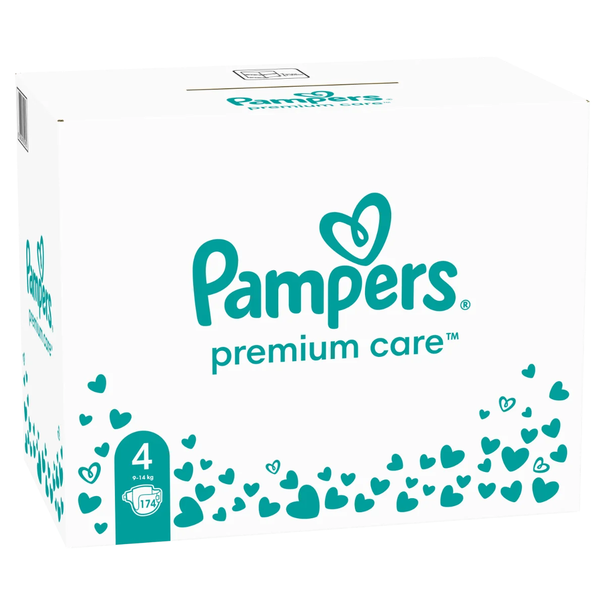 Pampers Premium MBP S4 174ks (9-14kg) 1×174 ks, plienky