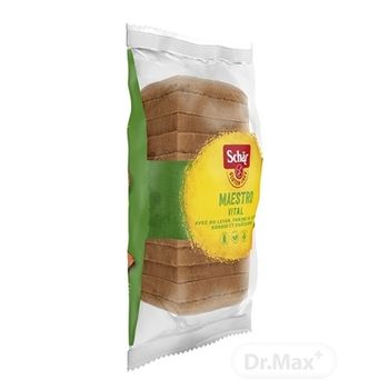 Schär MAESTRO VITAL chlieb 1×350 g, bezgluténový, kysnutý, viaczrnný, krájaný