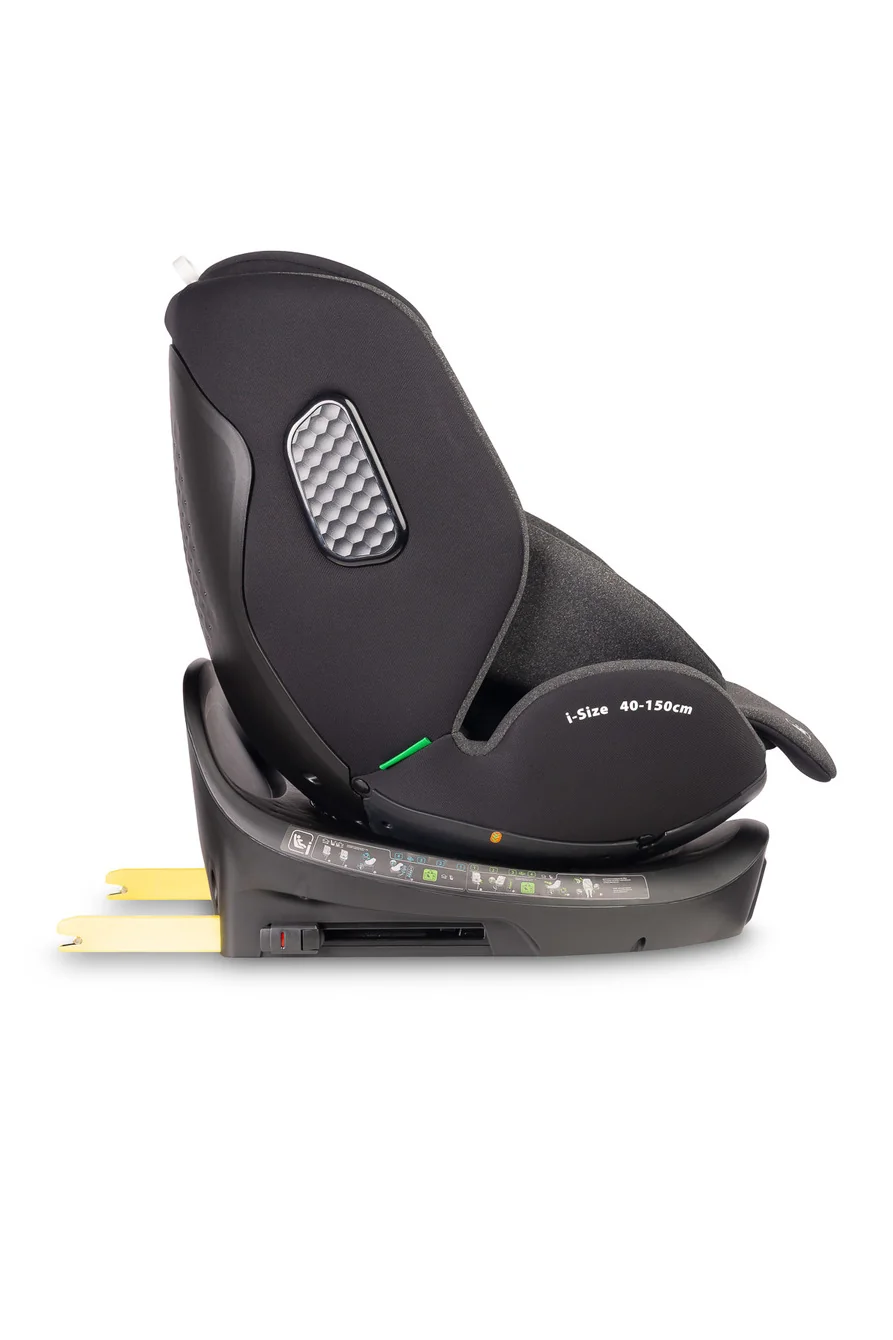 Autosedačka Lumi i-Size 40-150 cm, Isofix, 360 °, rastová, od 0m + do 12 Rokov - tm. šedá