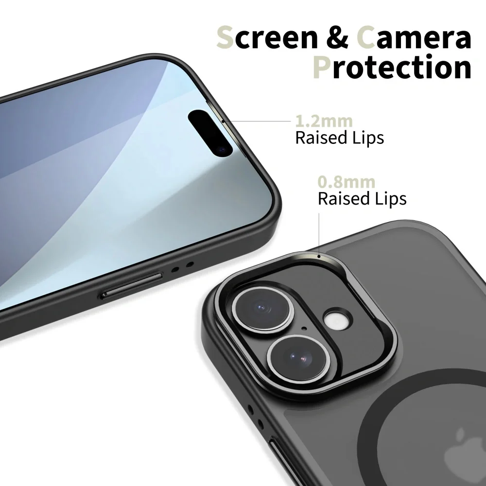 Tech-Protect MagStand MagSafe kryt na iPhone 17, čierny