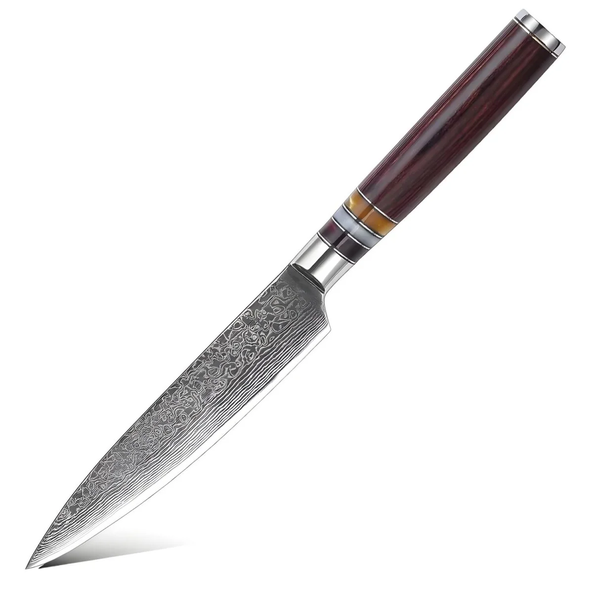 Damaškový kuchynský nôž Kašiwa-Paring/Hnedá 24cm 1ks Paring