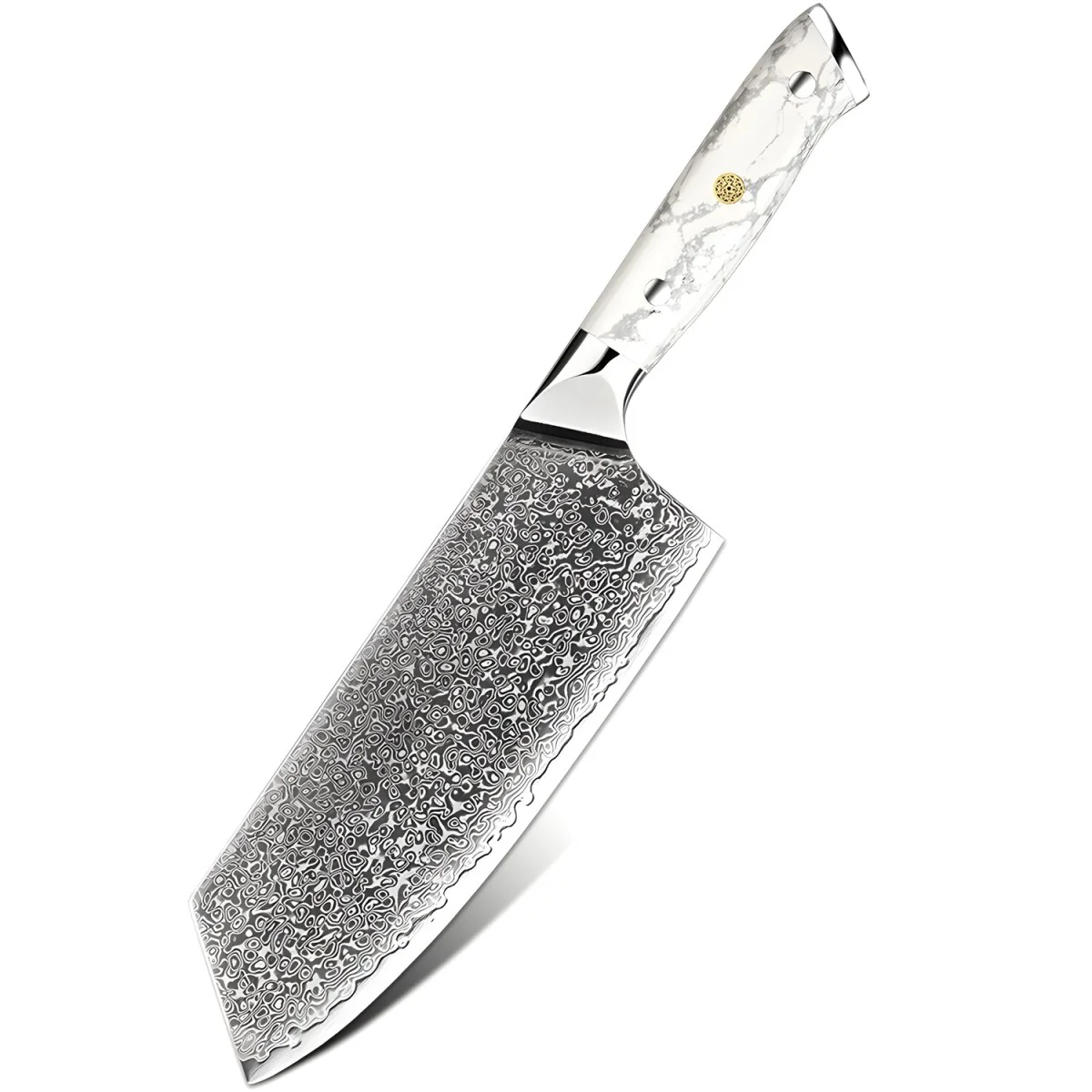 Damaškový kuchynský nôž Yuzuki-Cleaver 33 cm, 325 g