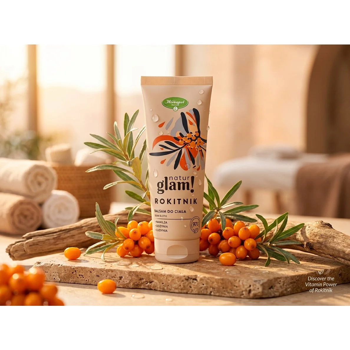 NaturGlam Rakytníkový telový balzam 250 ml