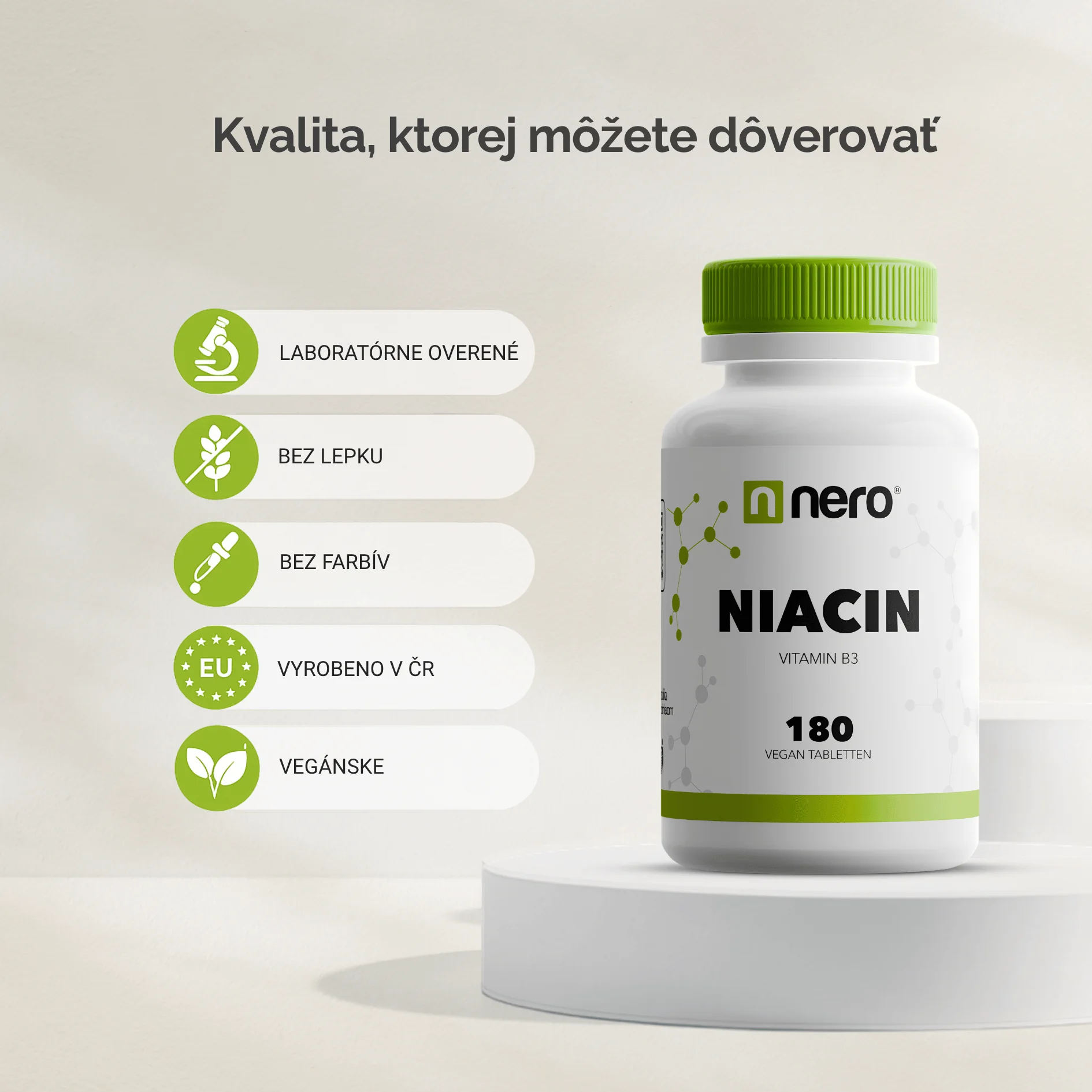 NERO Vitamin B3 NIACIN 16 mg 180 tabliet