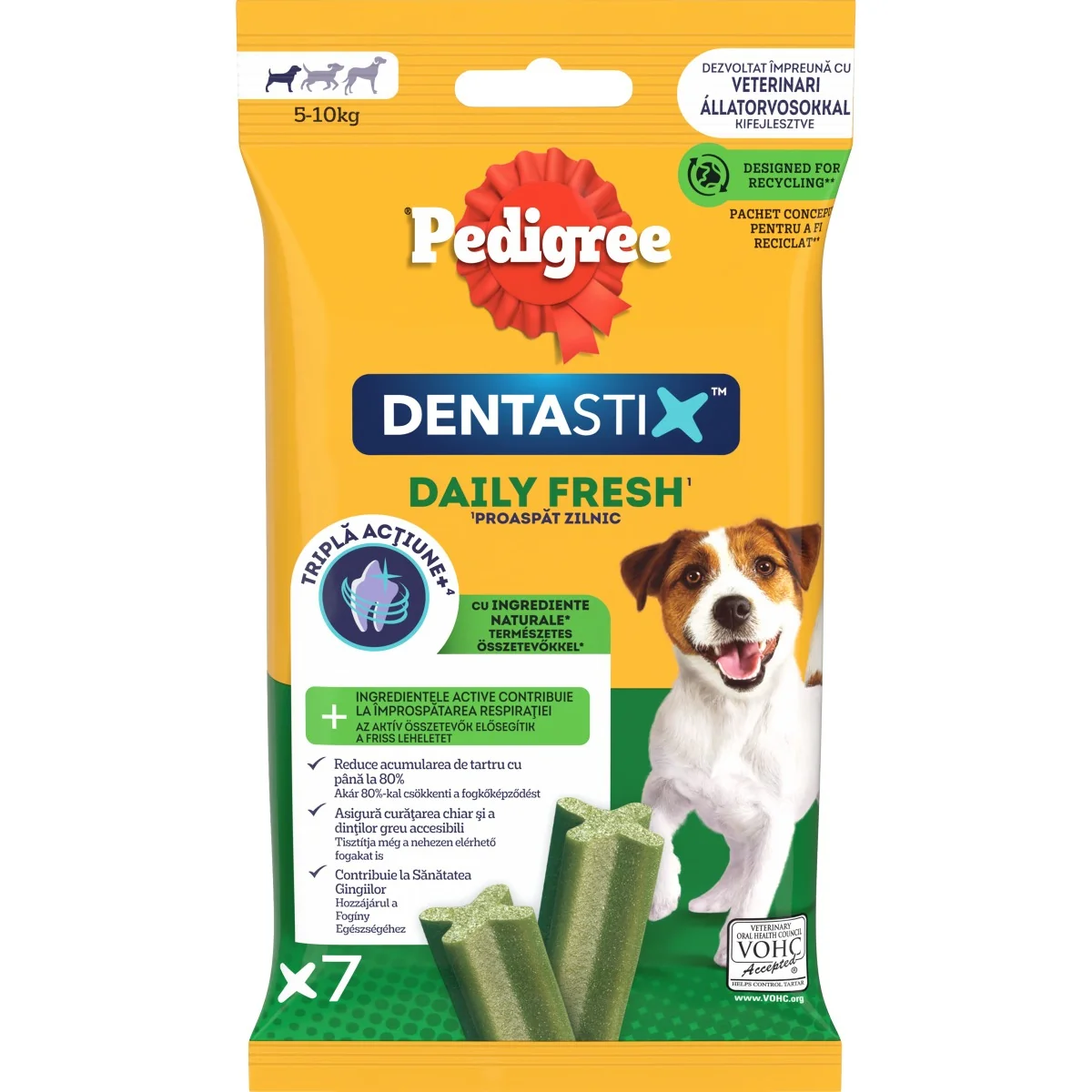 PEDIGREE pochúťka DentaStix Fresh Small 7pack 1×7 ks, pochúťka pre psy