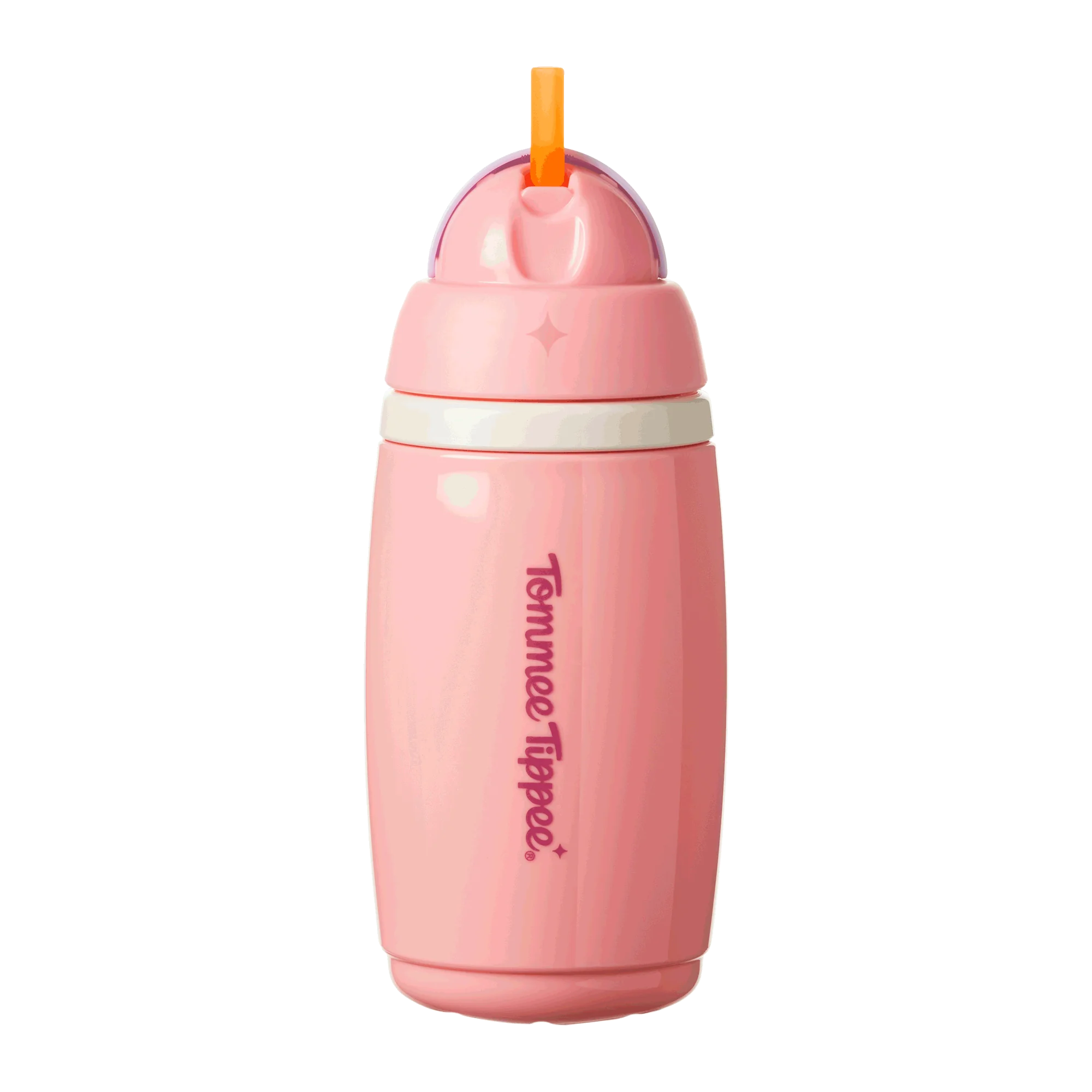 Tommee Tippee Active hrnček so slamkou, 266 ml, 12m+, ružový 266 ml