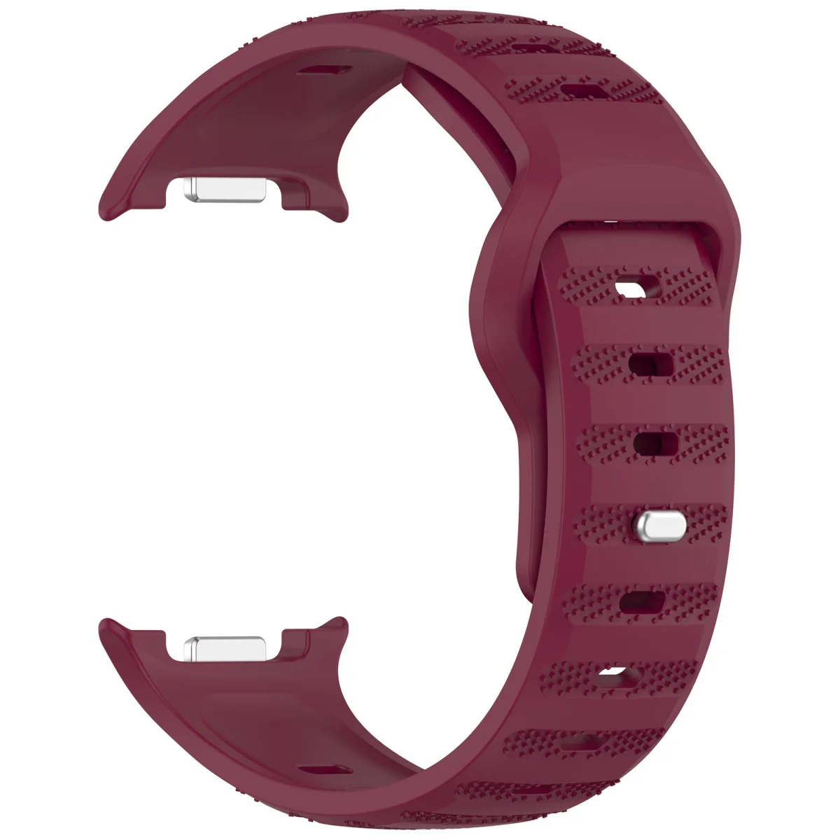 BStrap Silicone Dotline remienok na Samsung Galaxy Watch 8, wine red