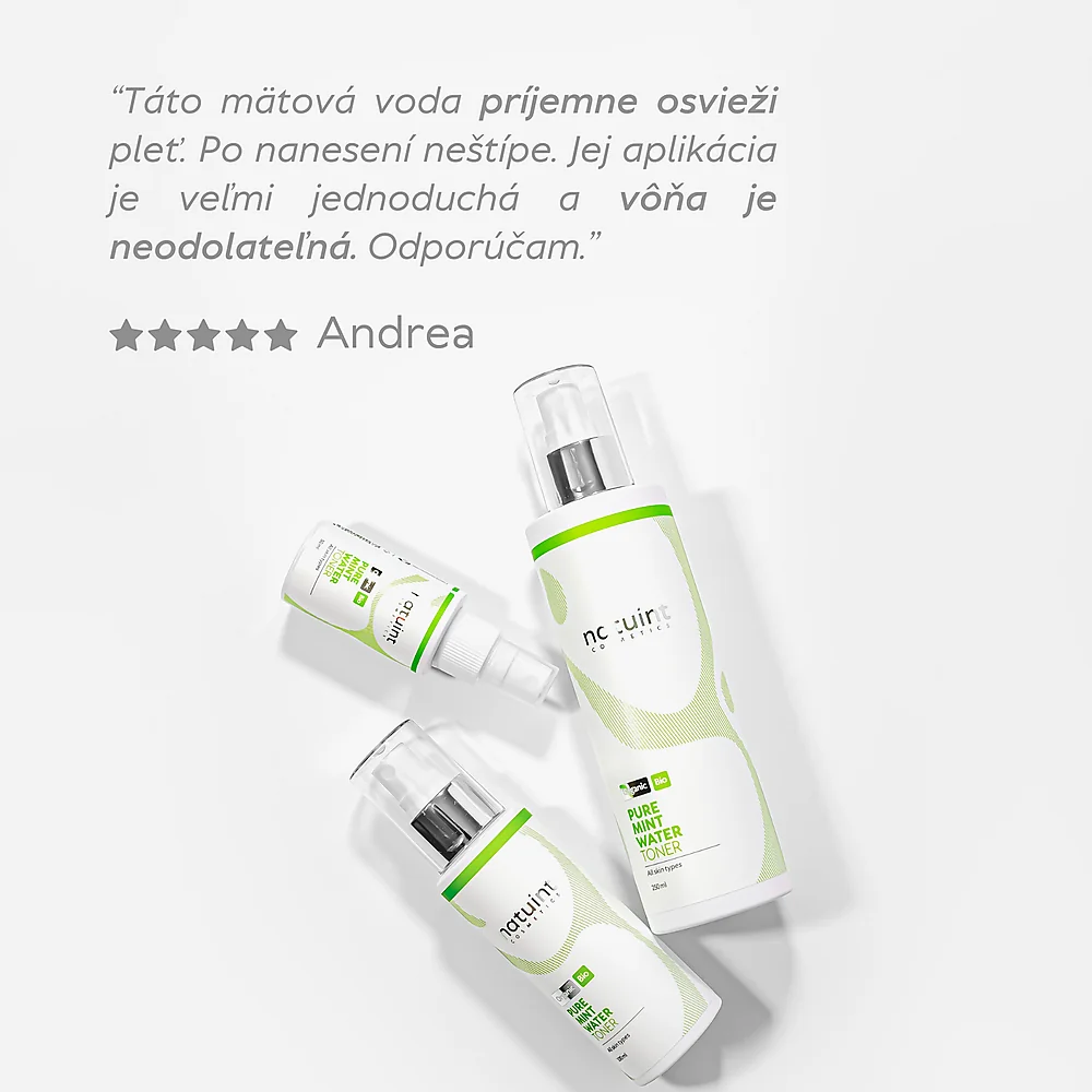 Natuint cosmetics BIO Mätová voda 50 ml Organic