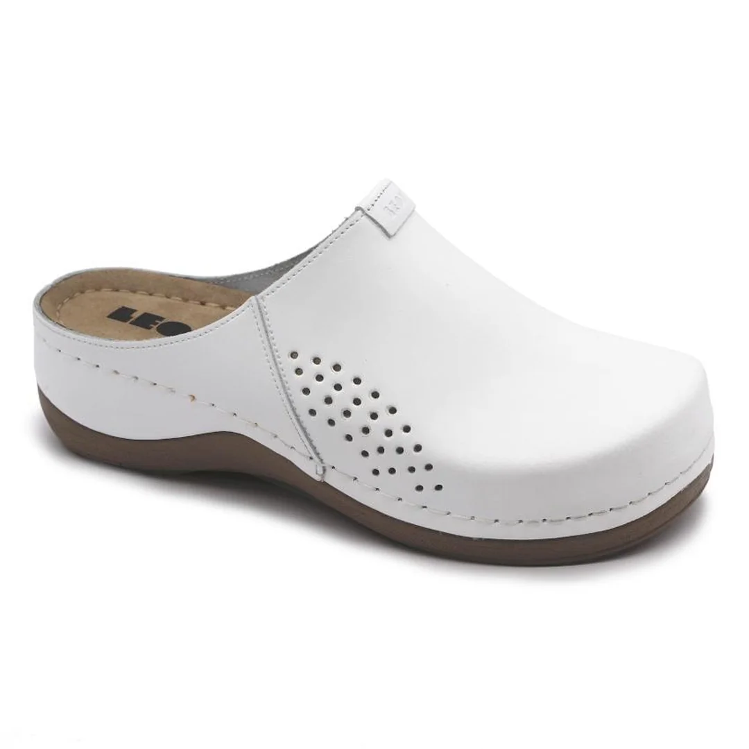 Leon 930 Dámska zdravotná celokožená obuv 35 - 22 cm, biela, 4,5 cm