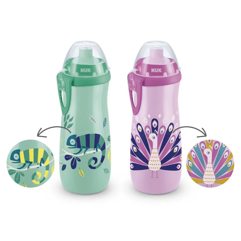 Detská fľaša NUK Sports Cup Peacock 450 ml , 20C57267